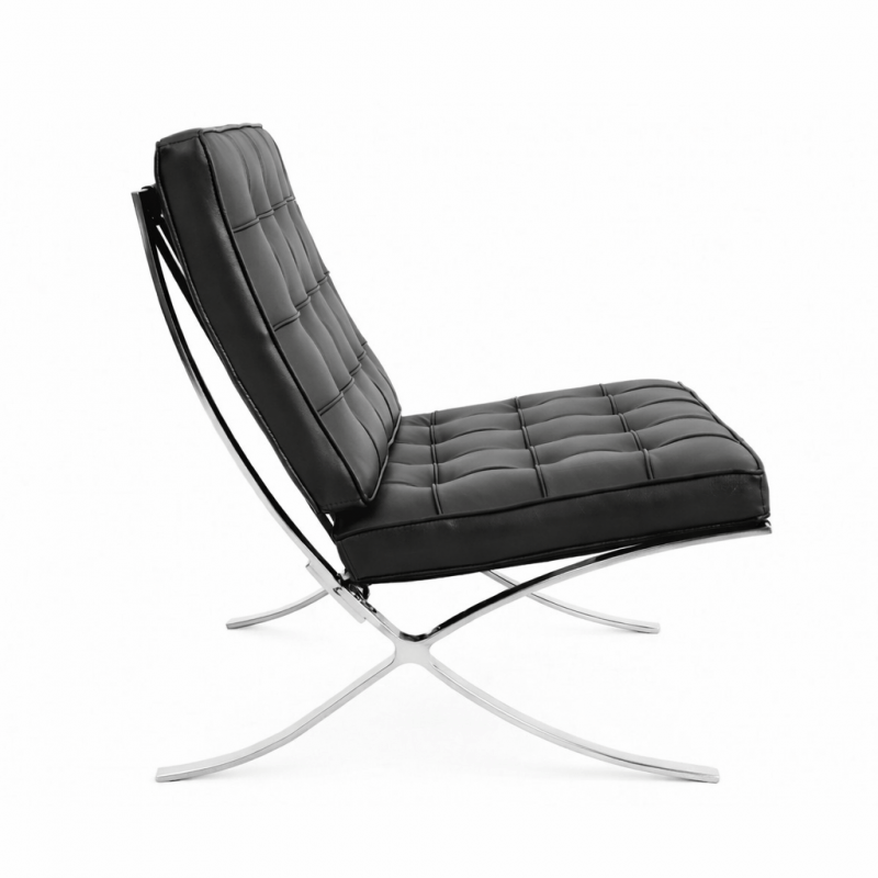 silla barna t diseno acero inoxidable similpiel negra (1)