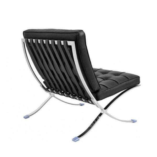 silla barna t diseno acero inoxidable similpiel negra (2)