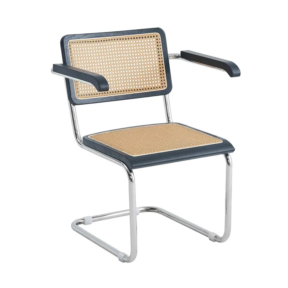 silla zulma black con reposabrazos