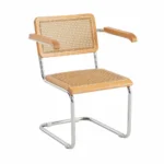 silla zulma natural con reposabrazos
