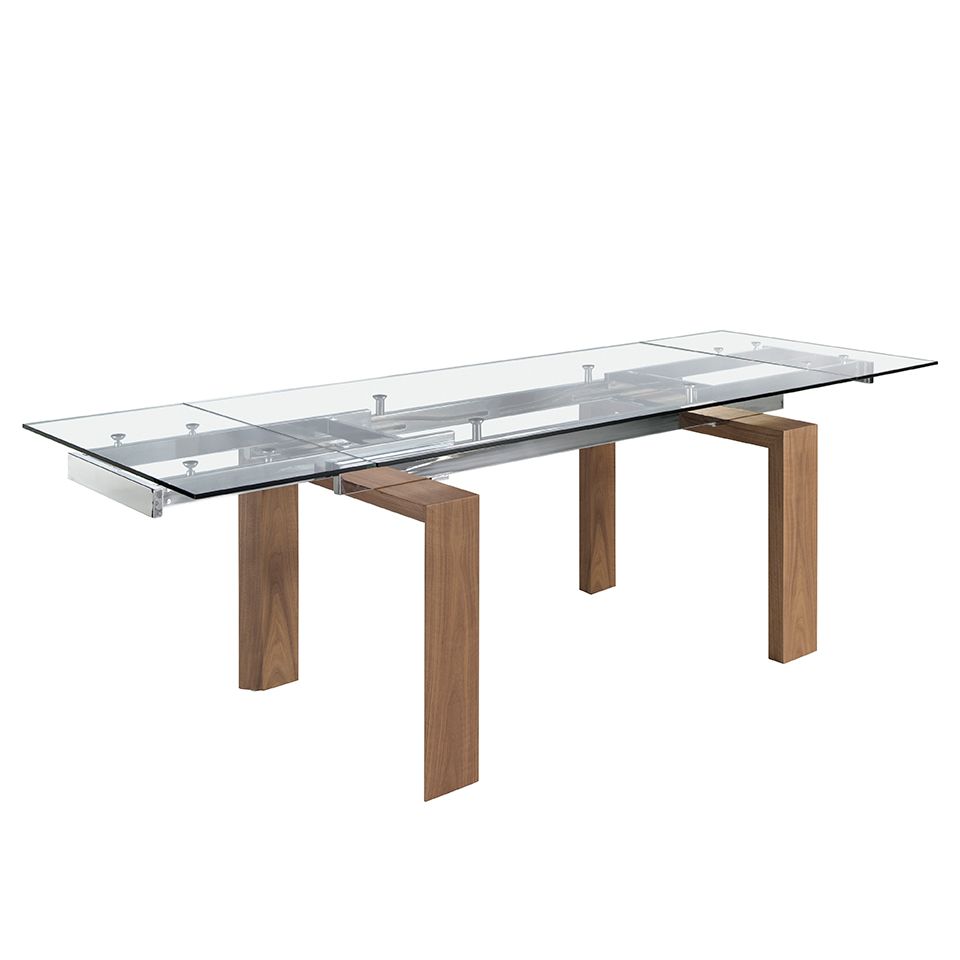 1007 mesa comedor cristal nogal dining table angel cerda 1007 1
