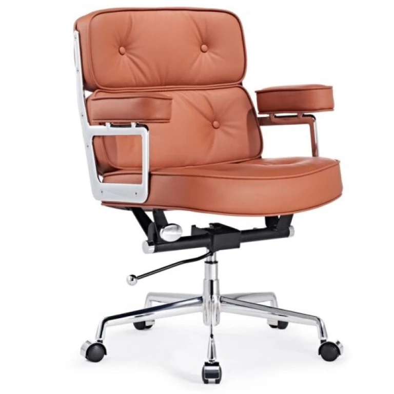 Eames Style Executive ES104 Lobby Office Chair Tan Brown Replica 768x768
