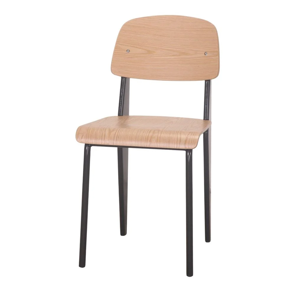 misterwils silla madera metal bendo negra 1