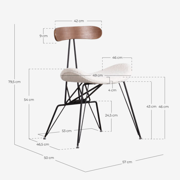 pack 4 sillas de comedor de tela y madera brunela (1)