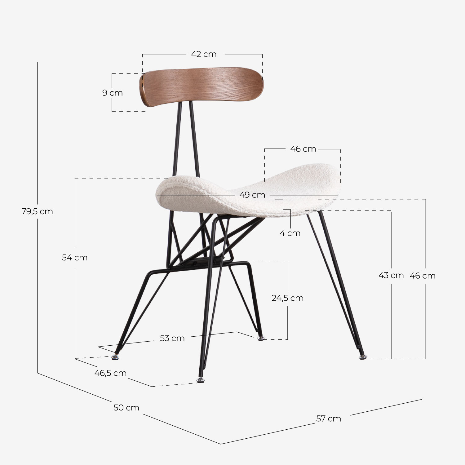 pack 4 sillas de comedor de tela y madera brunela (1)