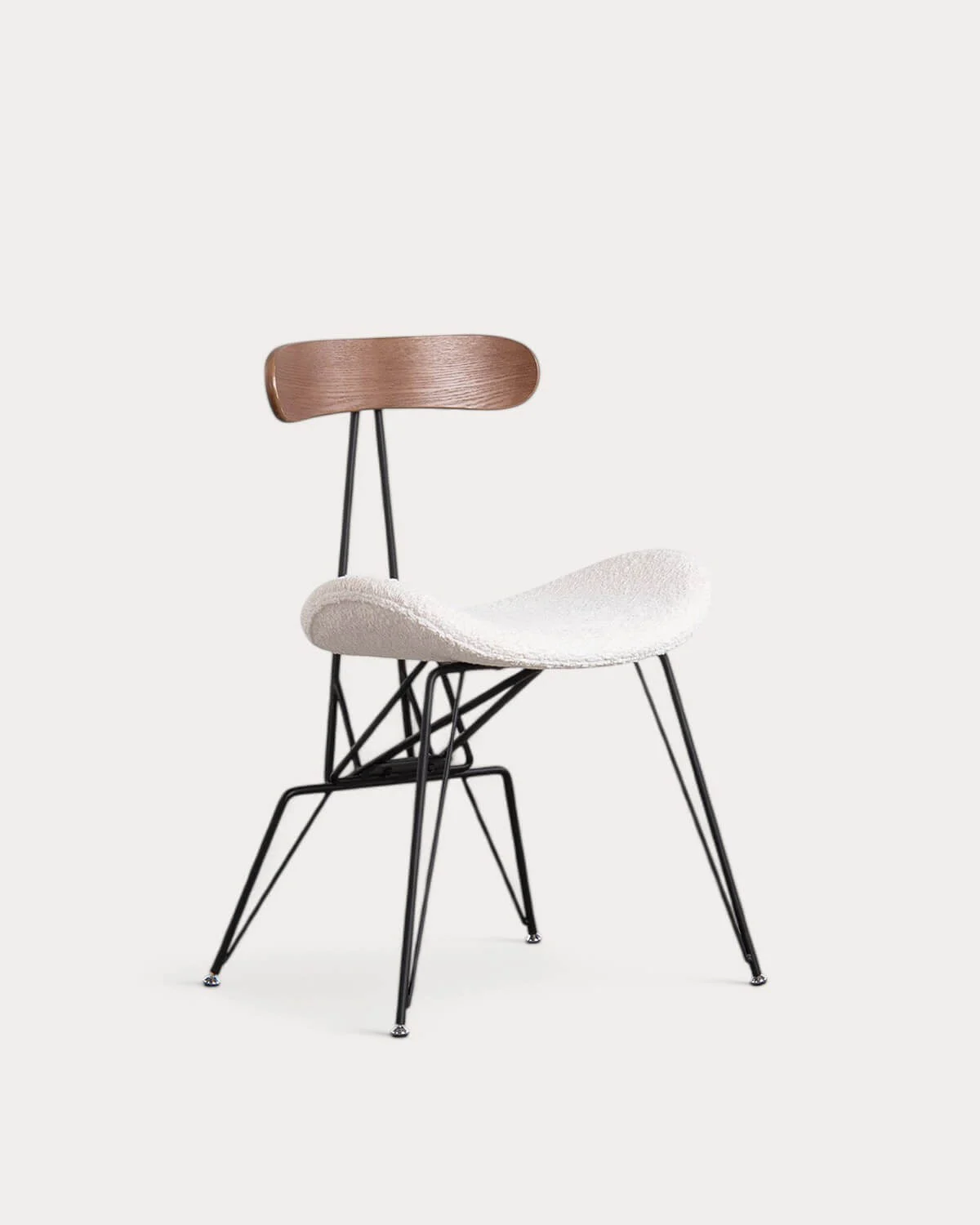 pack 4 sillas de comedor de tela y madera brunela
