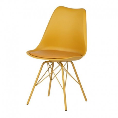 silla kendra con patas de metal