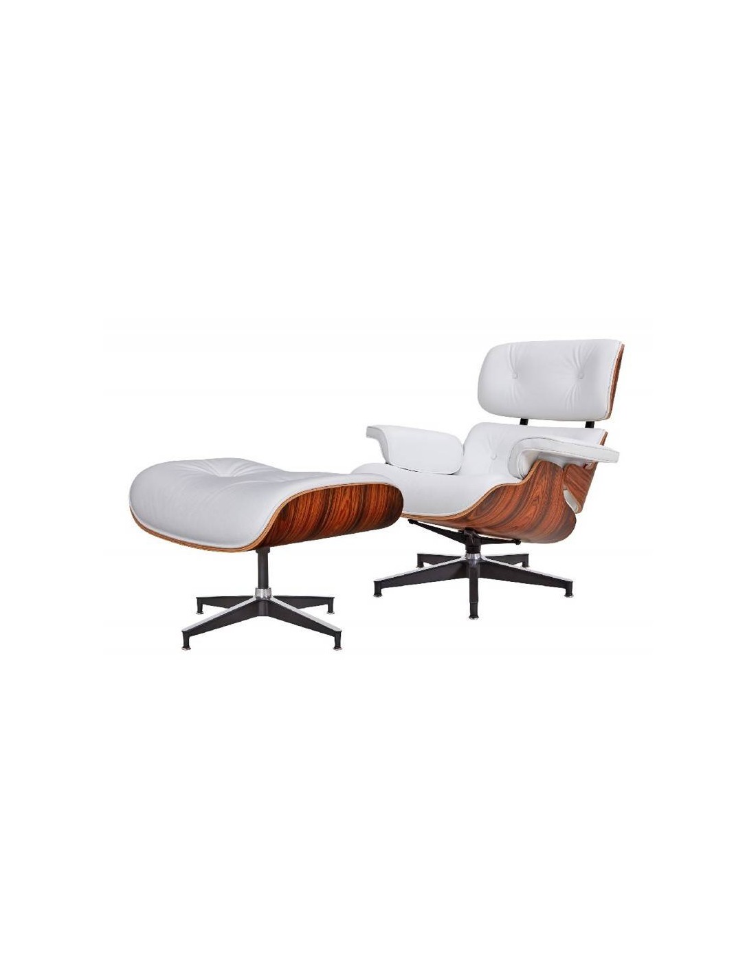 sillon lounge chair similpiel blanco madera palisandro (1)