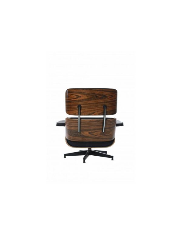 sillon lounge chair similpiel negro madera palisandro (1)