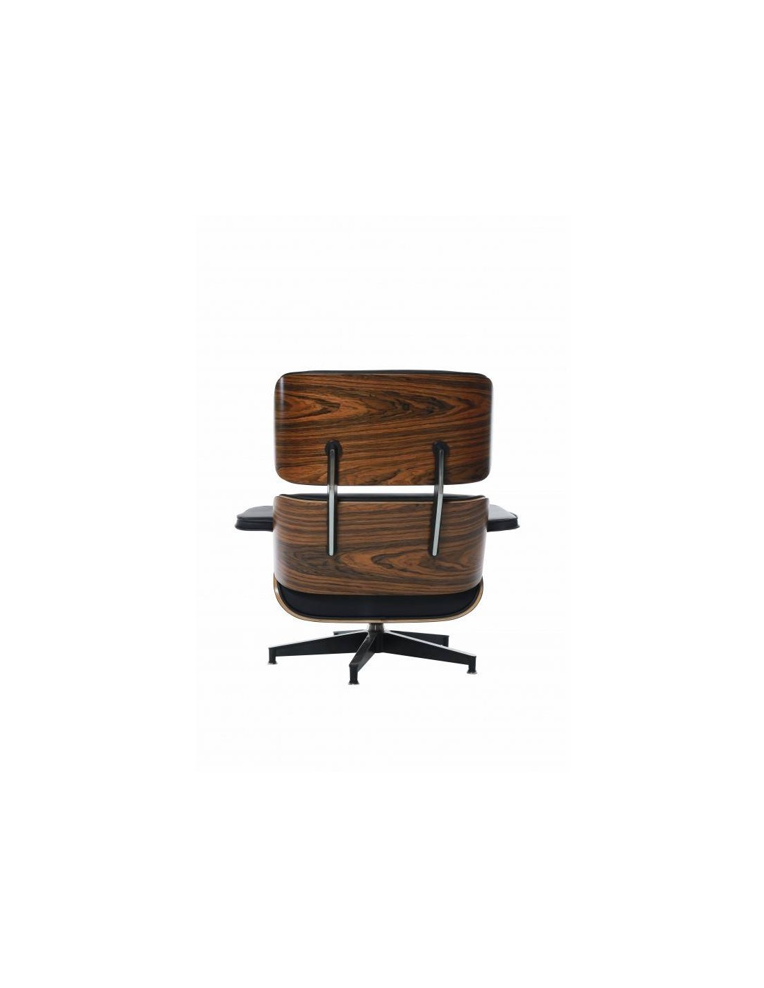 sillon lounge chair similpiel negro madera palisandro (1)