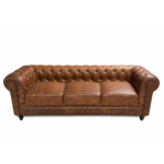 sofa chester 3 plazas similpiel cuero viejo