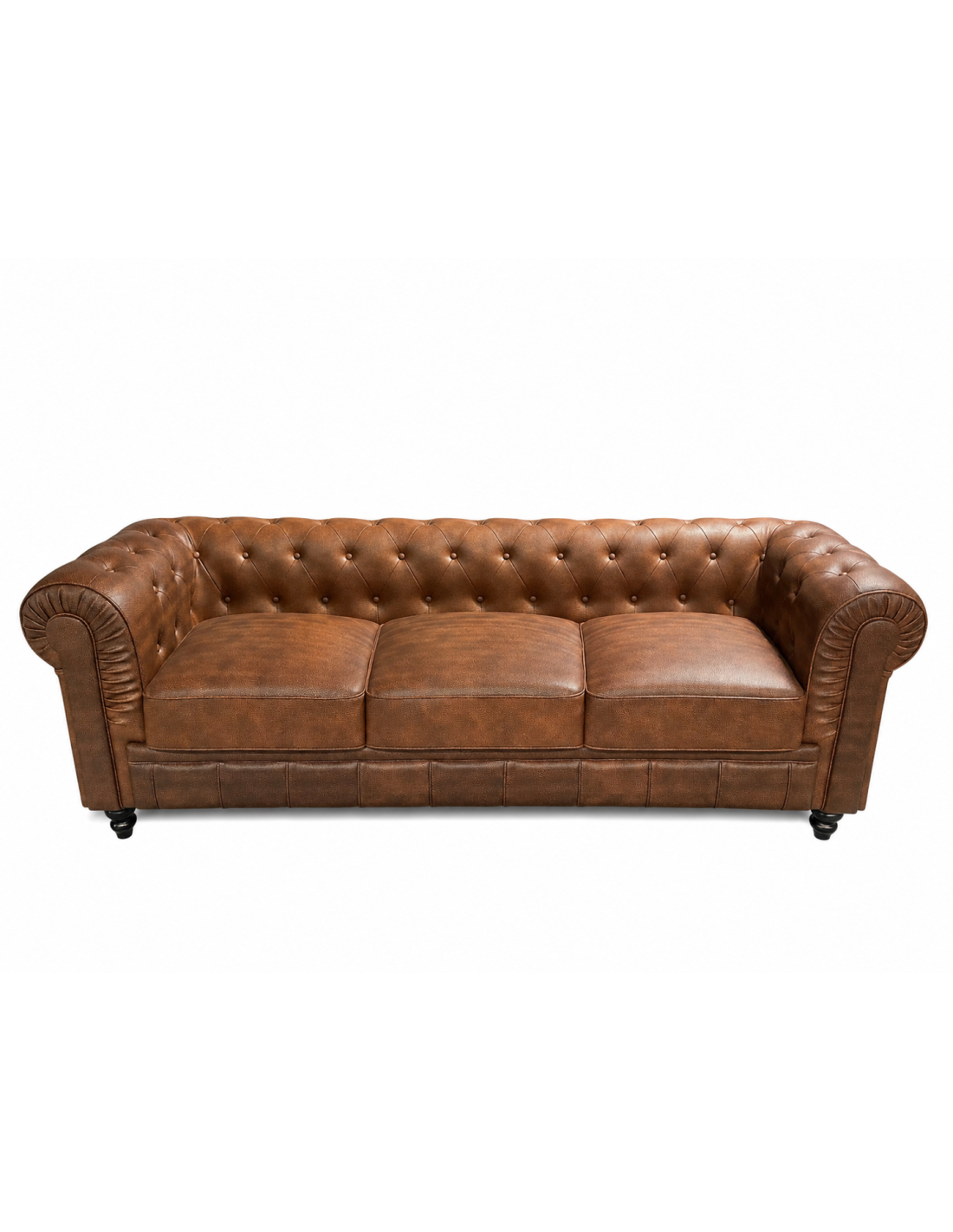 sofa chester 3 plazas similpiel cuero viejo