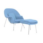 sillon con ottoman wow fibra de vidrio acero inoxidable tejido cachemir azul claro (1)
